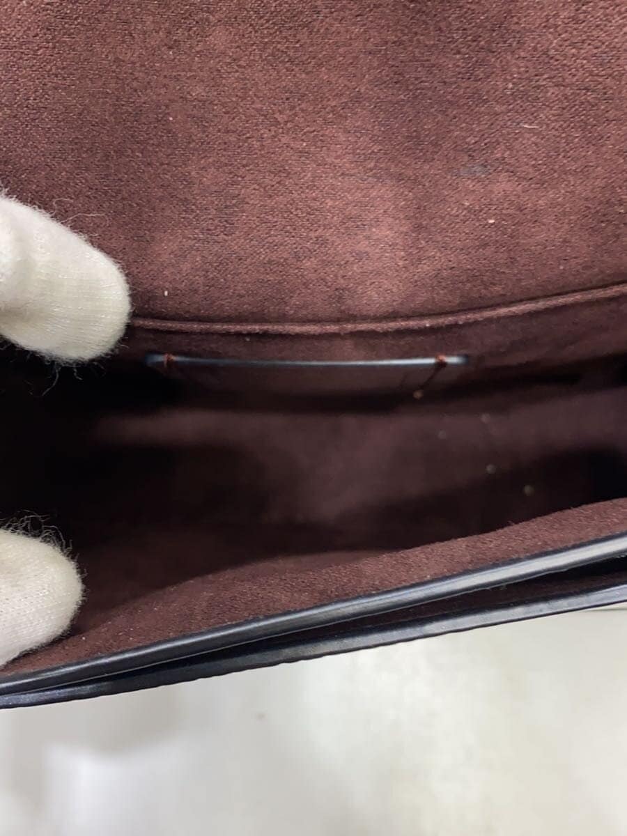 COACH Shoulder Bag Leather Black Plain c3241 6