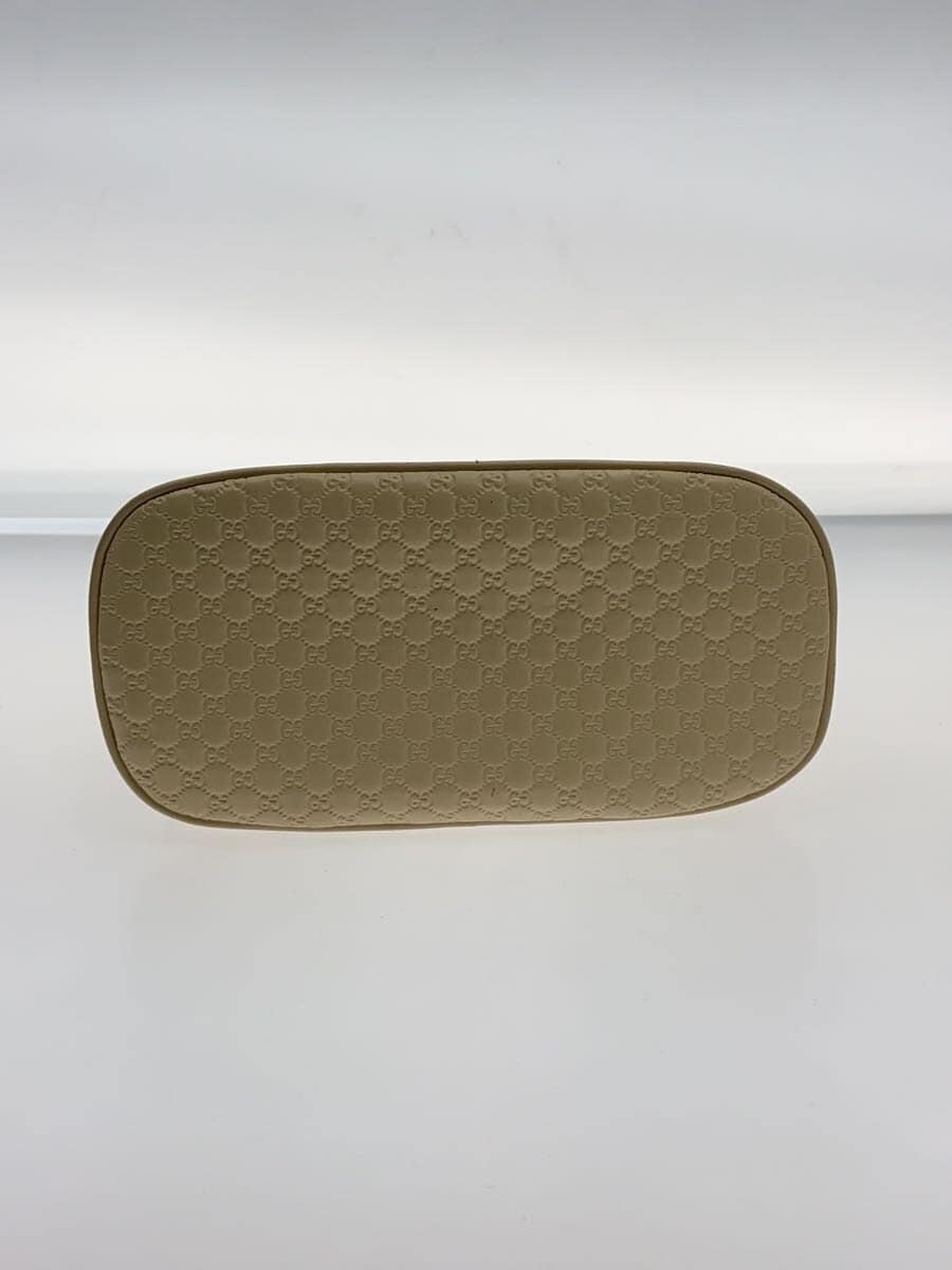 GUCCI shoulder bag leather CRM 449654 micro GG canvas 2WAY 4