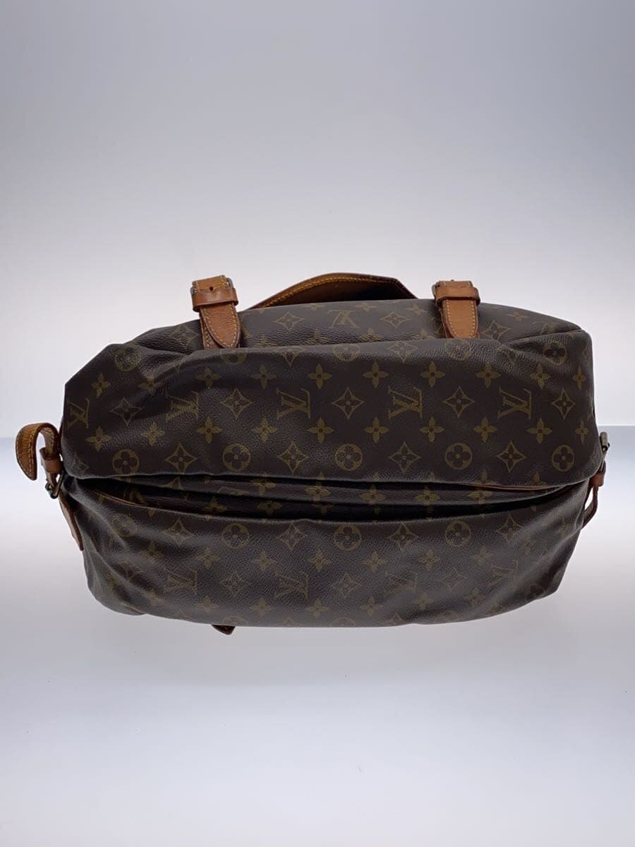 LOUIS VUITTON Saumur 43_Monogram Canvas PVC BRW 4