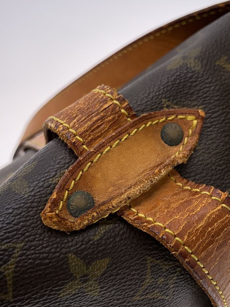 LOUIS VUITTON Saumur 43_Monogram Canvas PVC BRW 7