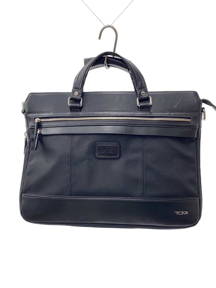 TUMI Shoulder Missing Part With Initials Briefcase BLK Solid