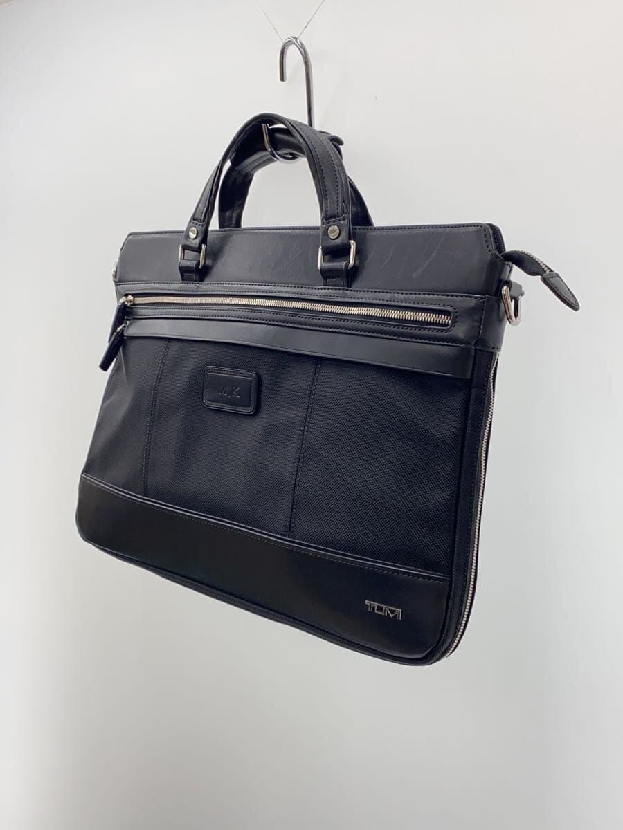 TUMI Shoulder Missing Part With Initials Briefcase BLK Solid 2