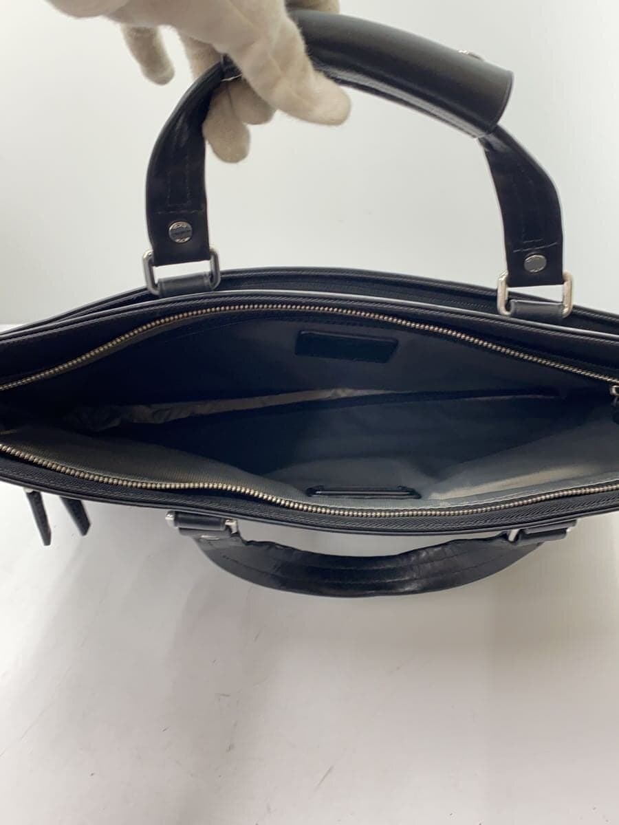 TUMI Shoulder Missing Part With Initials Briefcase BLK Solid 6