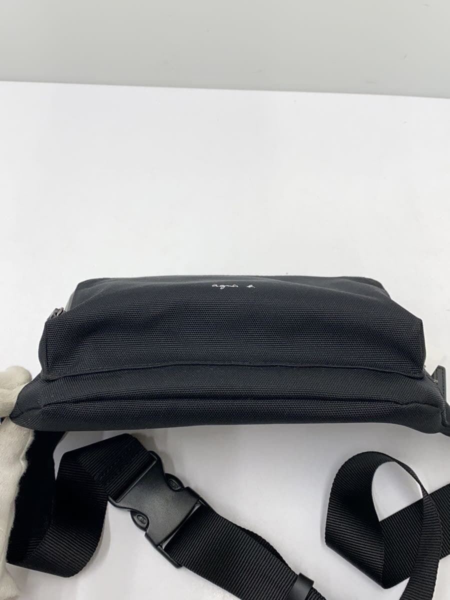 agnes b. Waist Bag Nylon BLK Solid 4