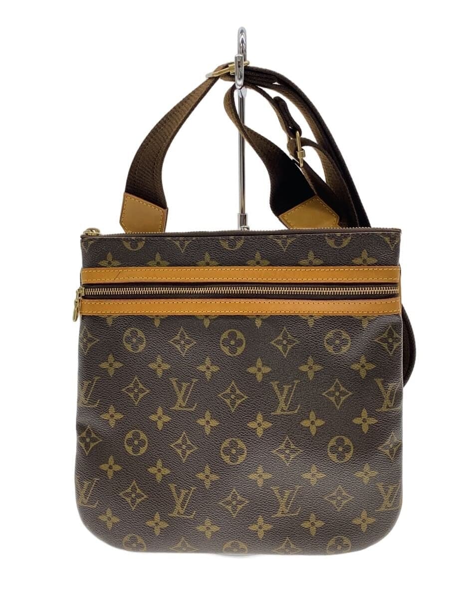 LOUIS VUITTON Pochette Bosphore Monogram Canvas PVC BRW M40044