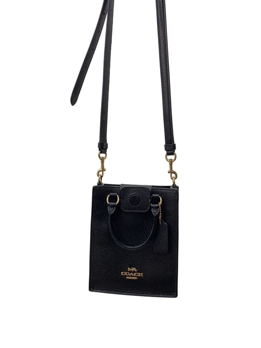 COACH Shoulder Bag Black CJ500