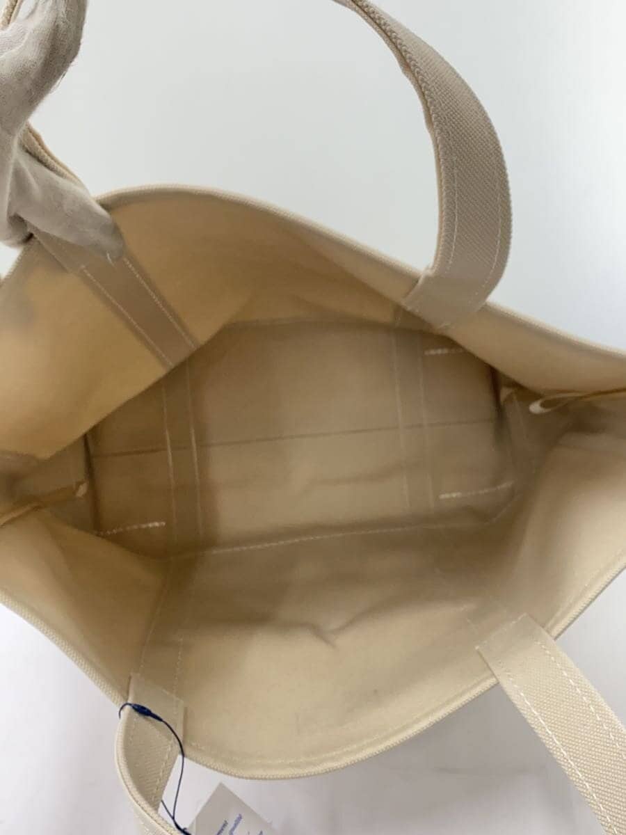 ORCIANI Tote Bag Canvas BEG Solid Color 6