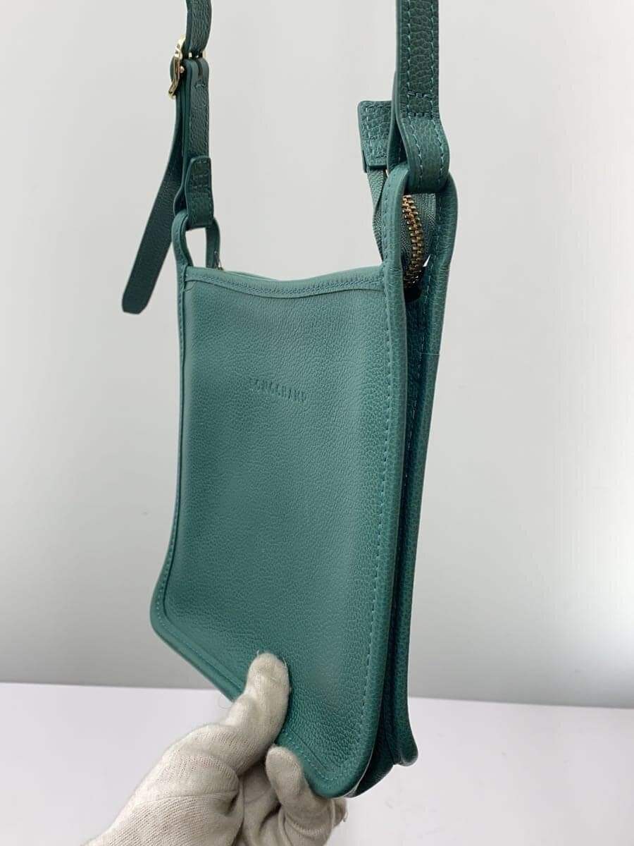 LONGCHAMP surface scratches present shoulder bag leather GRN solid 10138021 2