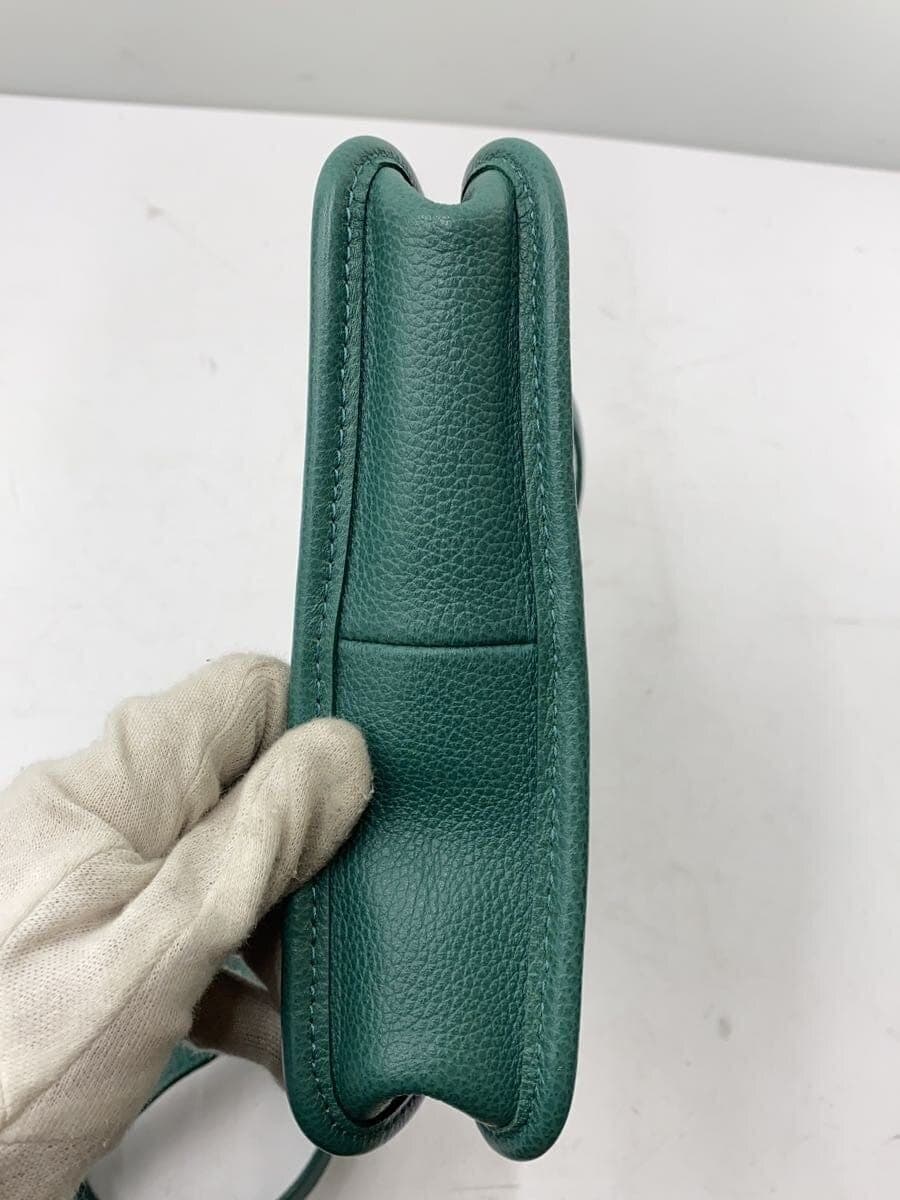 LONGCHAMP surface scratches present shoulder bag leather GRN solid 10138021 4