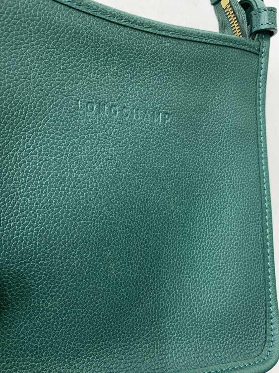 LONGCHAMP surface scratches present shoulder bag leather GRN solid 10138021 9