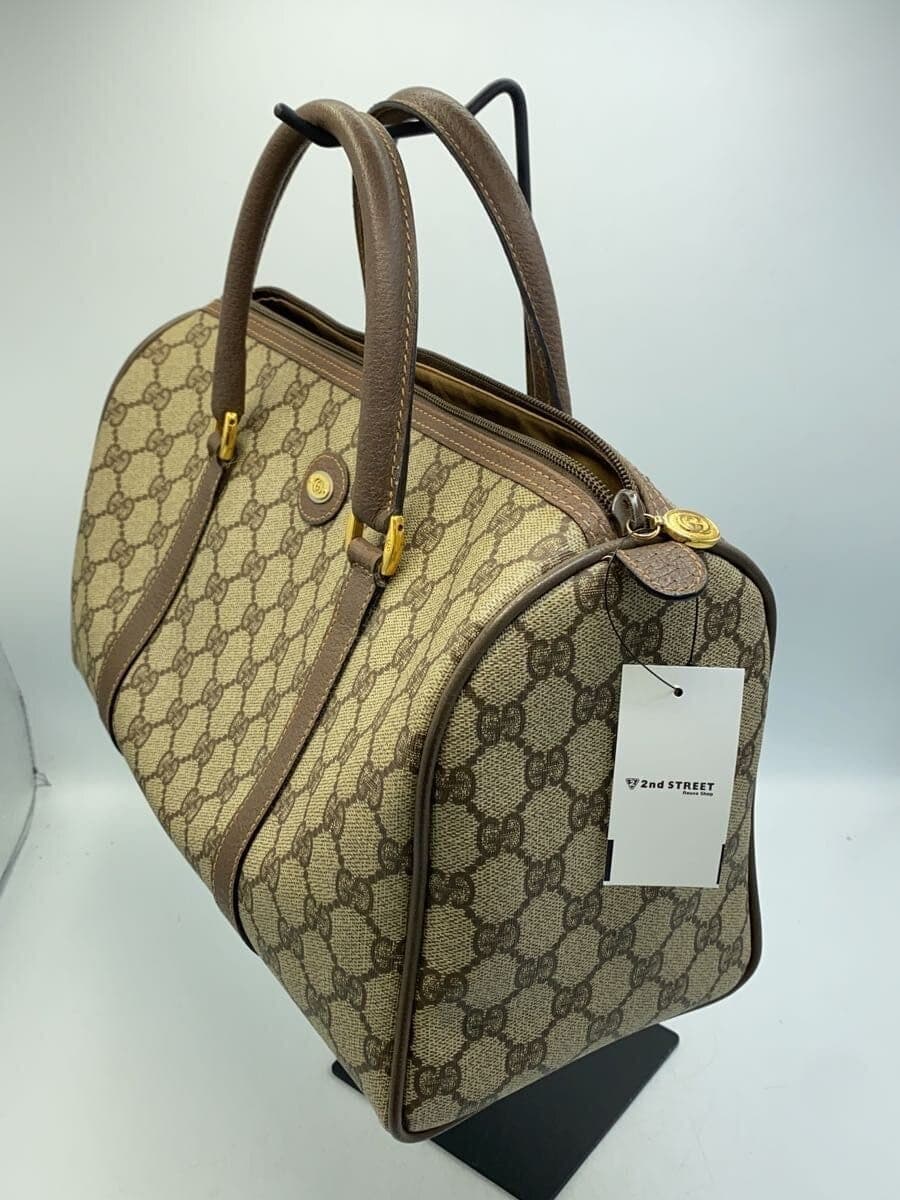 GUCCI Boston Bag PVC BRW All-over pattern 002 39 6842 2