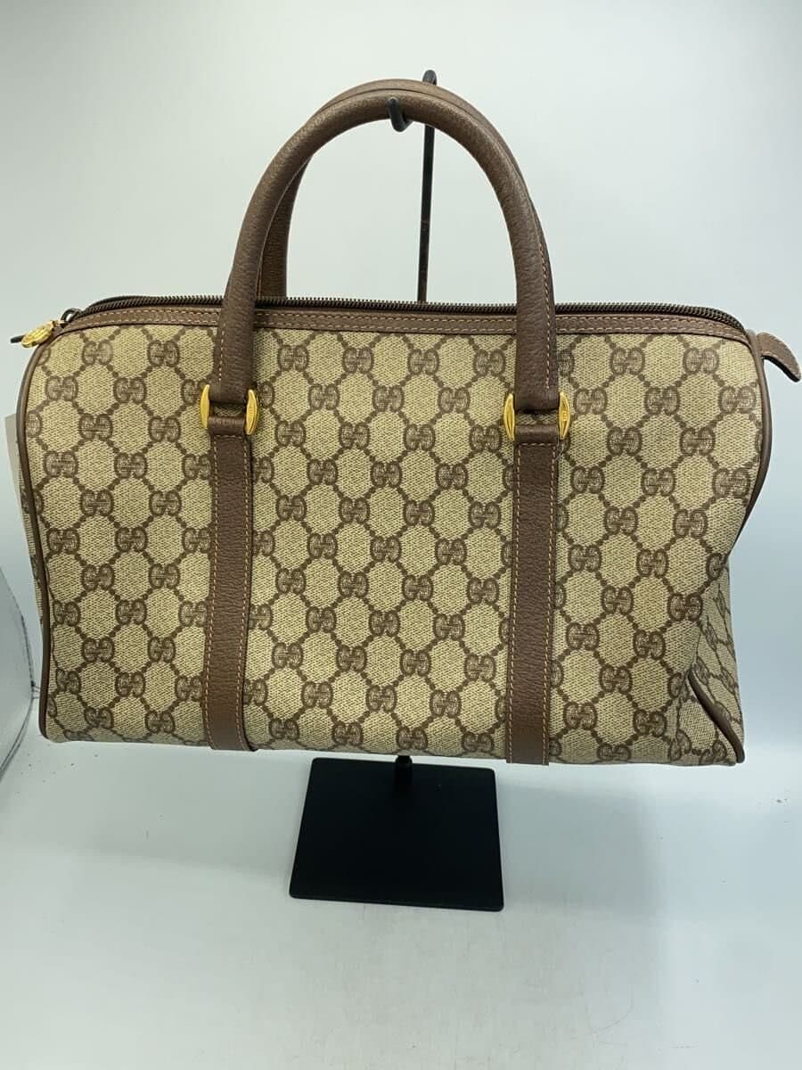 GUCCI Boston Bag PVC BRW All-over pattern 002 39 6842 3
