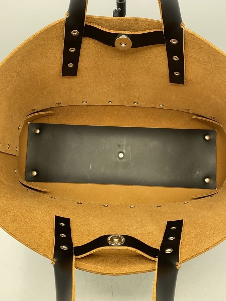 Hender Scheme Assemble Rectangle Bag Tote Bag Leather BLK Solid 6