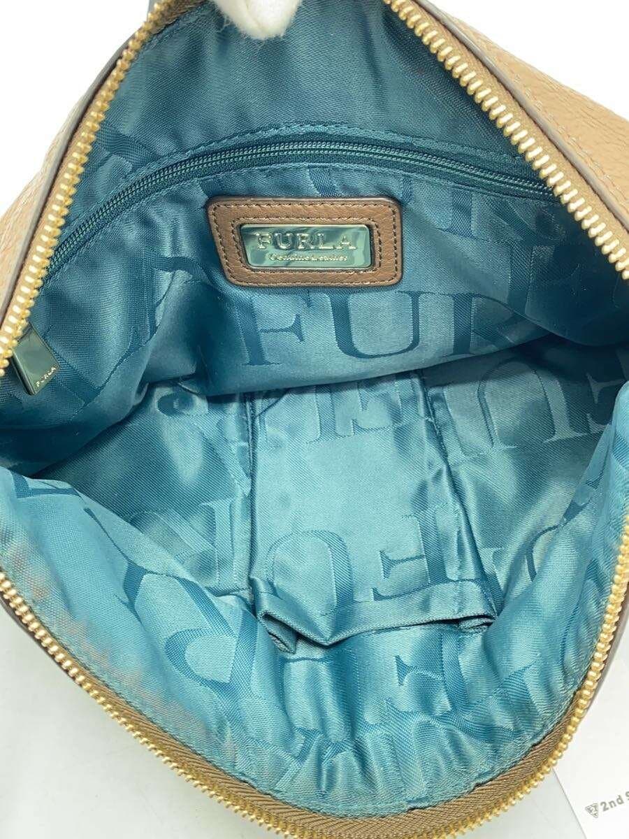 FURLA Shoulder Bag Leather BRW Solid f6065 6
