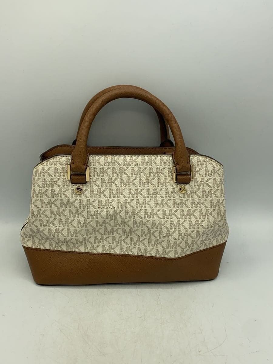 MICHAEL KORS Tote Bag Leather BEG Monogram IM-1910 3