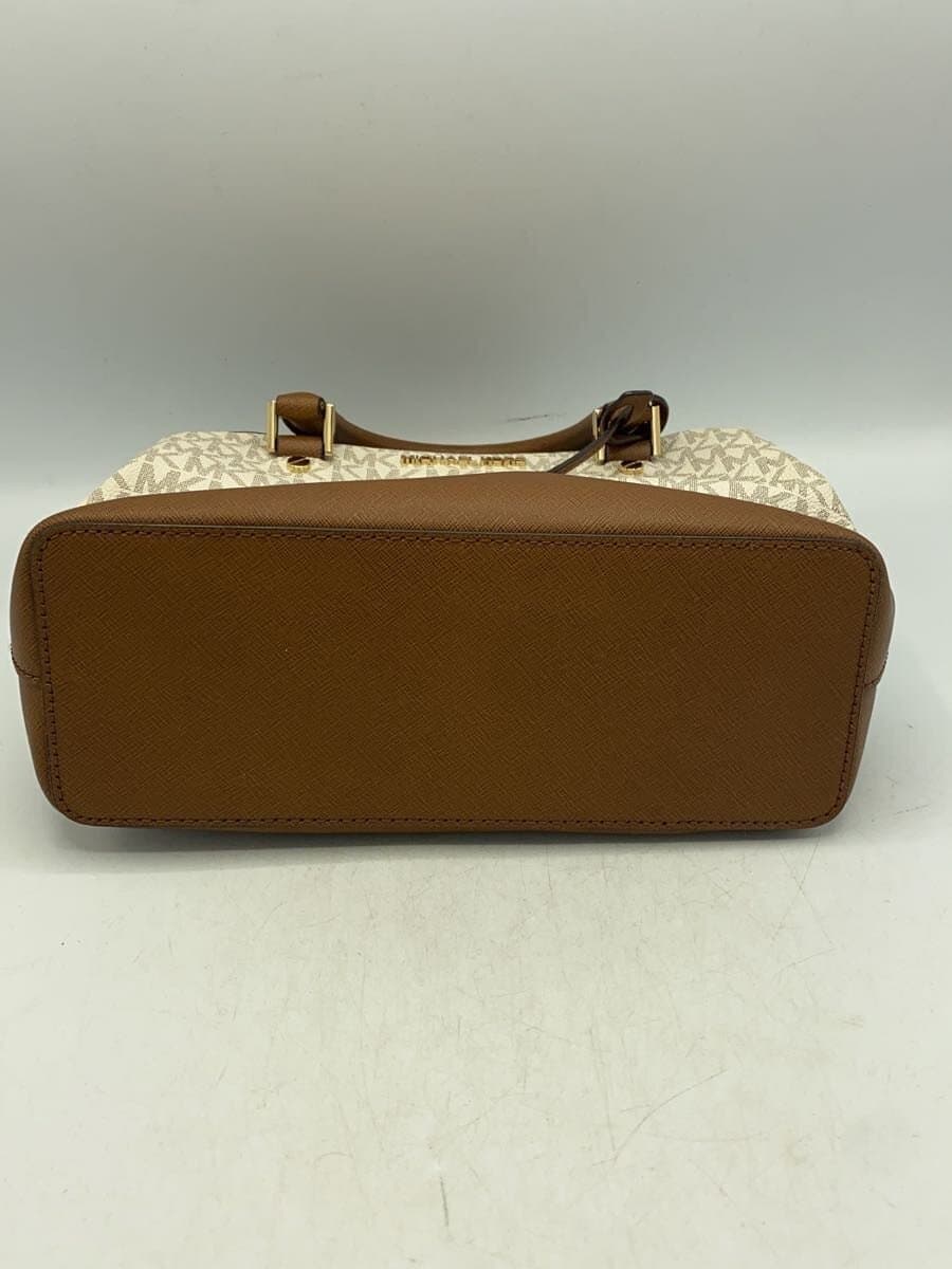 MICHAEL KORS Tote Bag Leather BEG Monogram IM-1910 4