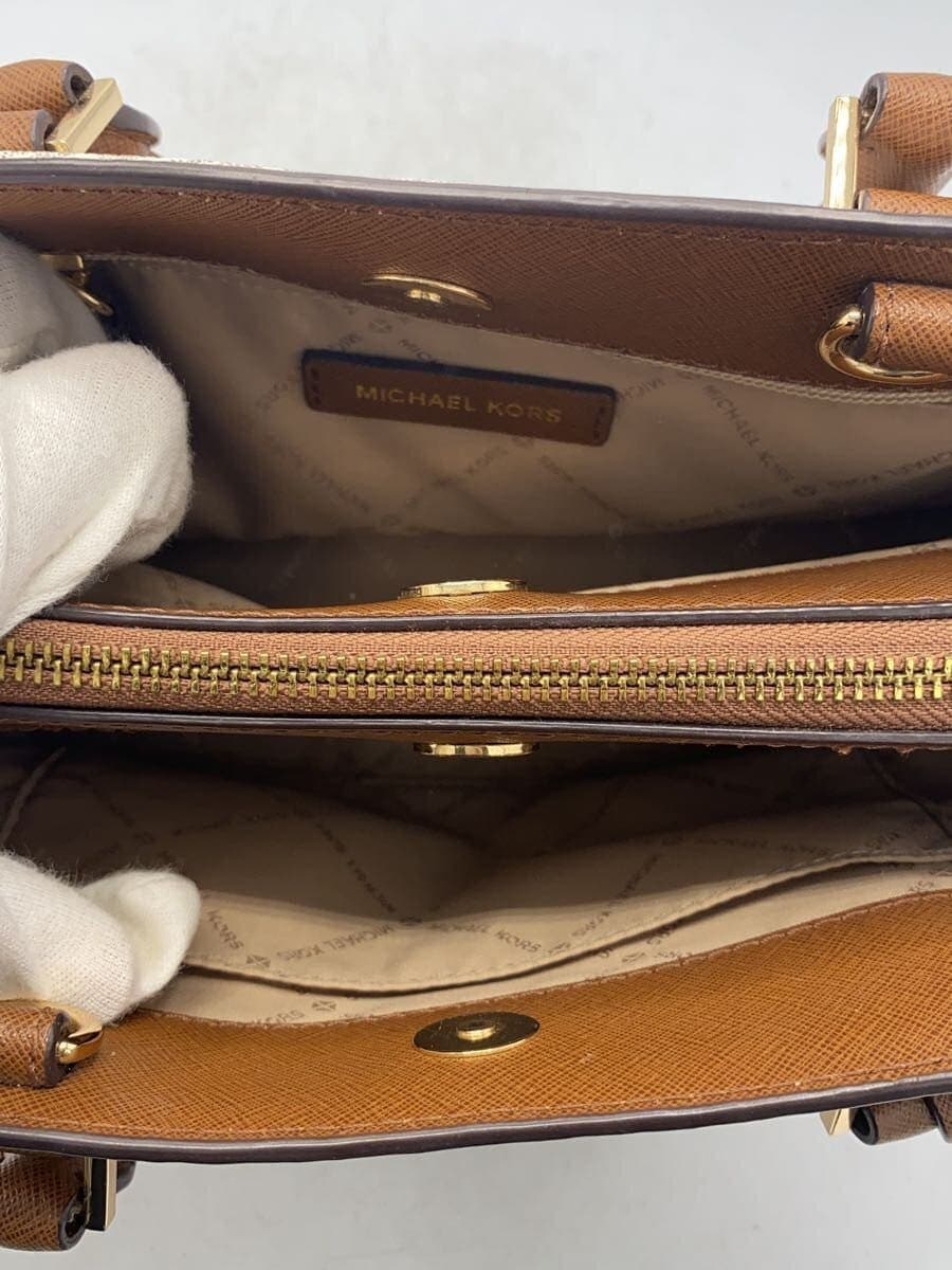 MICHAEL KORS Tote Bag Leather BEG Monogram IM-1910 6