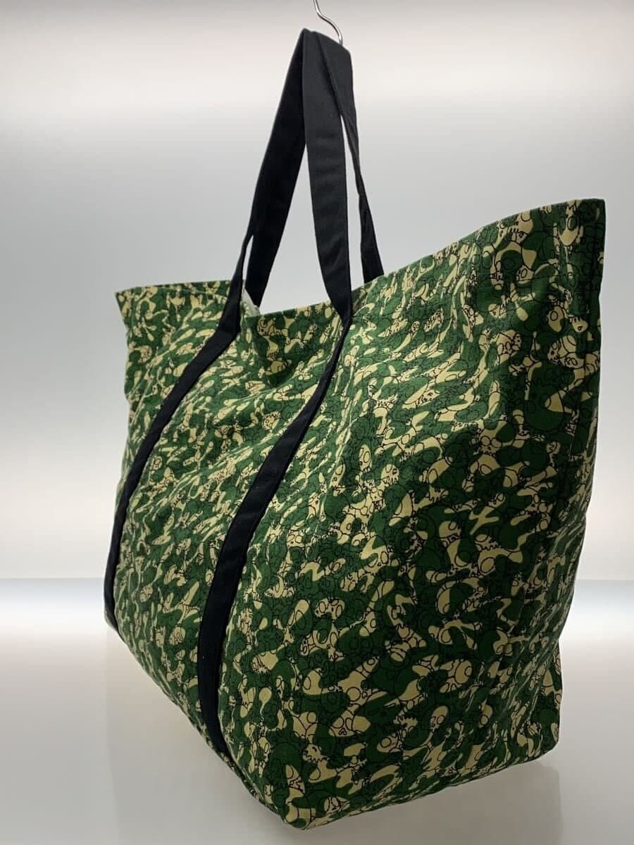 Tonari no Zingaro Tote Bag Canvas Green All-over Print Skull 2