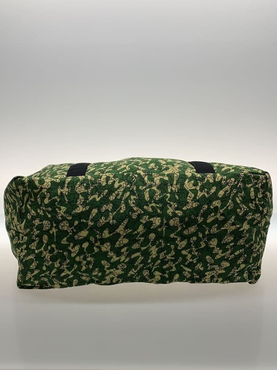 Tonari no Zingaro Tote Bag Canvas Green All-over Print Skull 4