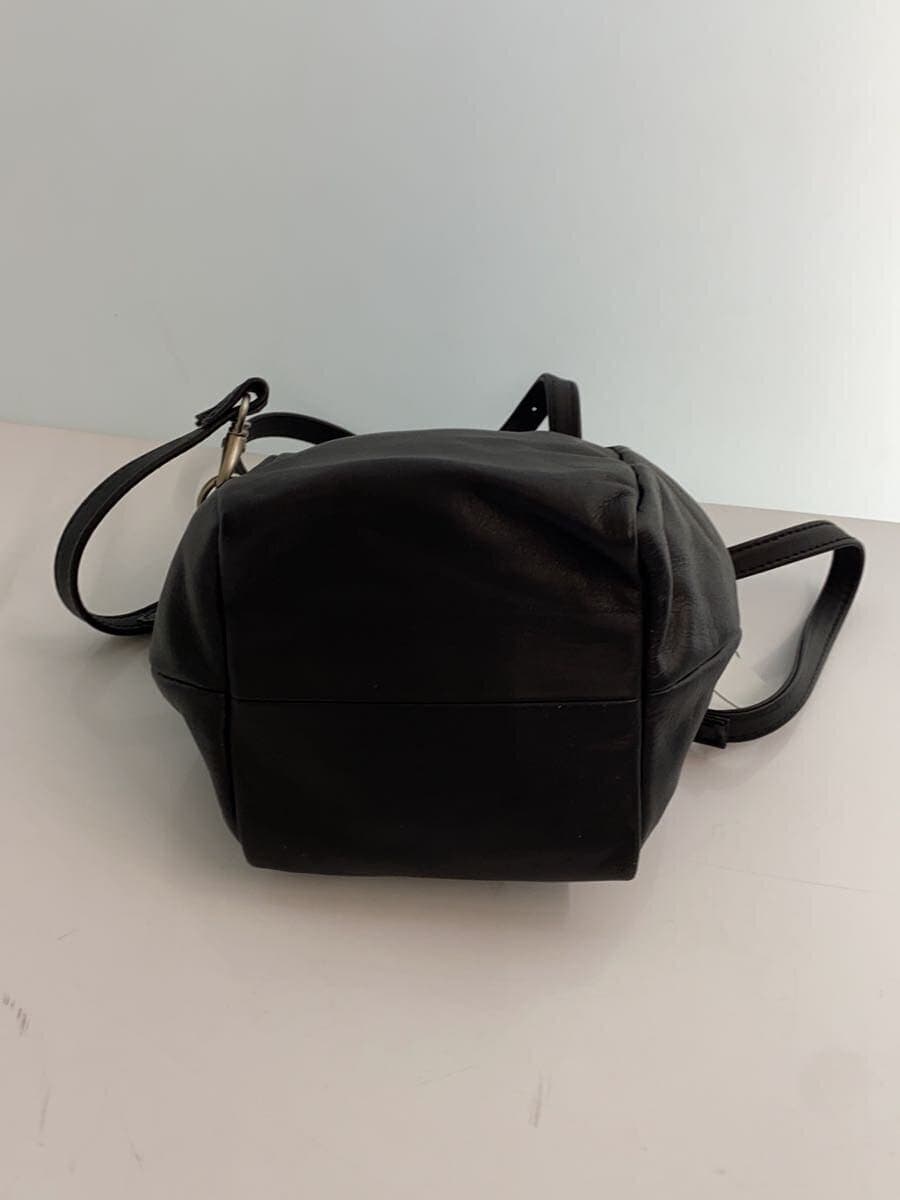 Kawa-Kawa Shoulder Bag Leather Black 295-BK 4