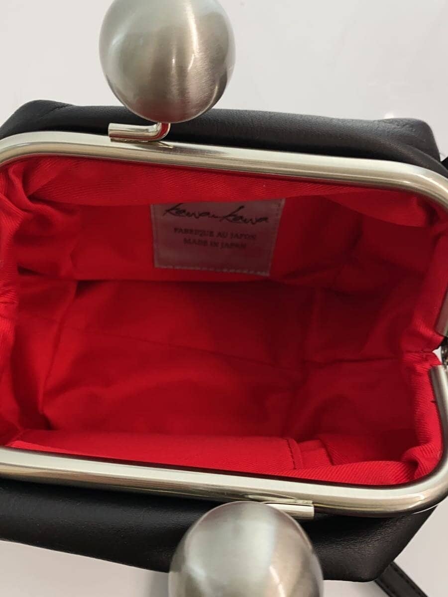 Kawa-Kawa Shoulder Bag Leather Black 295-BK 6