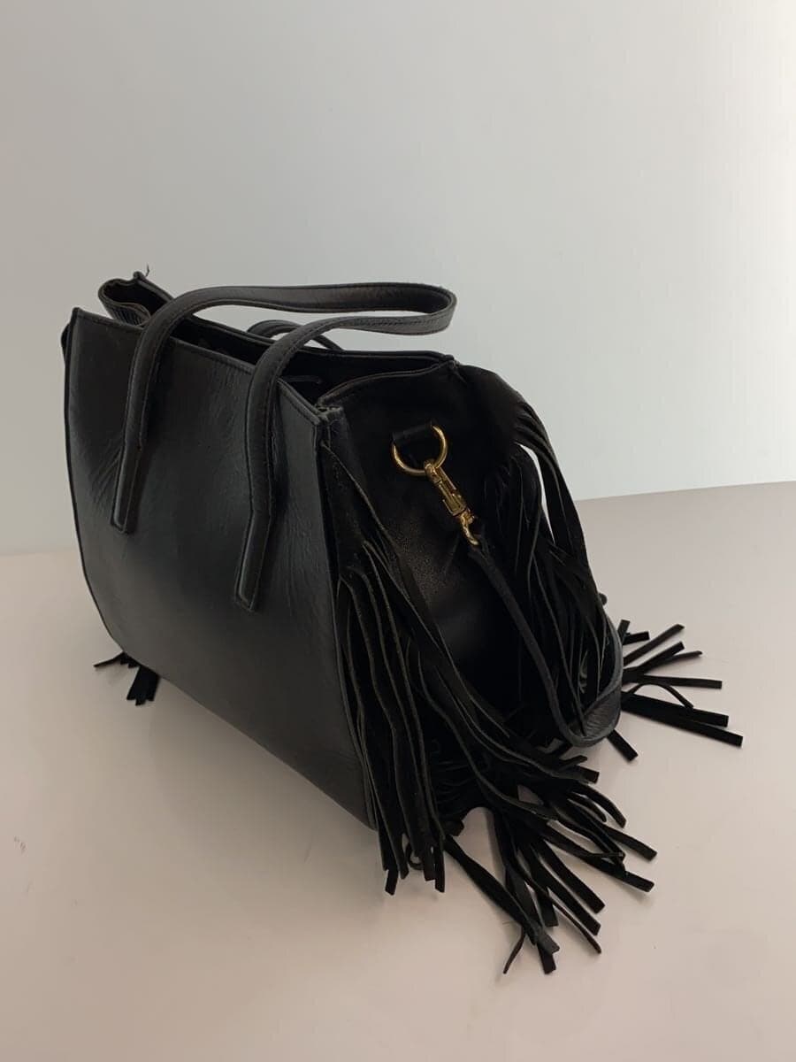 MARY AL TERNA handbag leather black plain 2