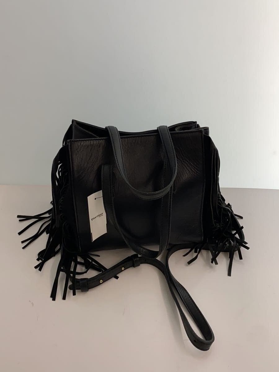 MARY AL TERNA handbag leather black plain 3
