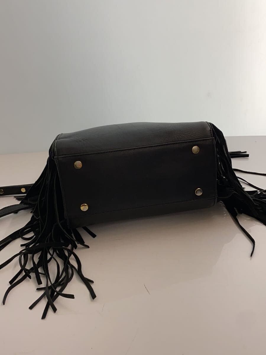 MARY AL TERNA handbag leather black plain 4