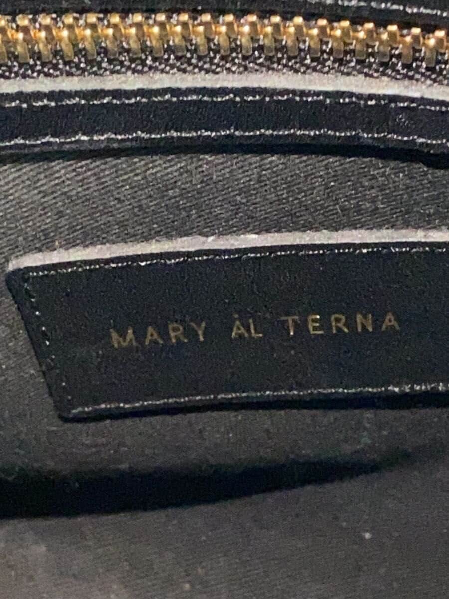 MARY AL TERNA handbag leather black plain 5
