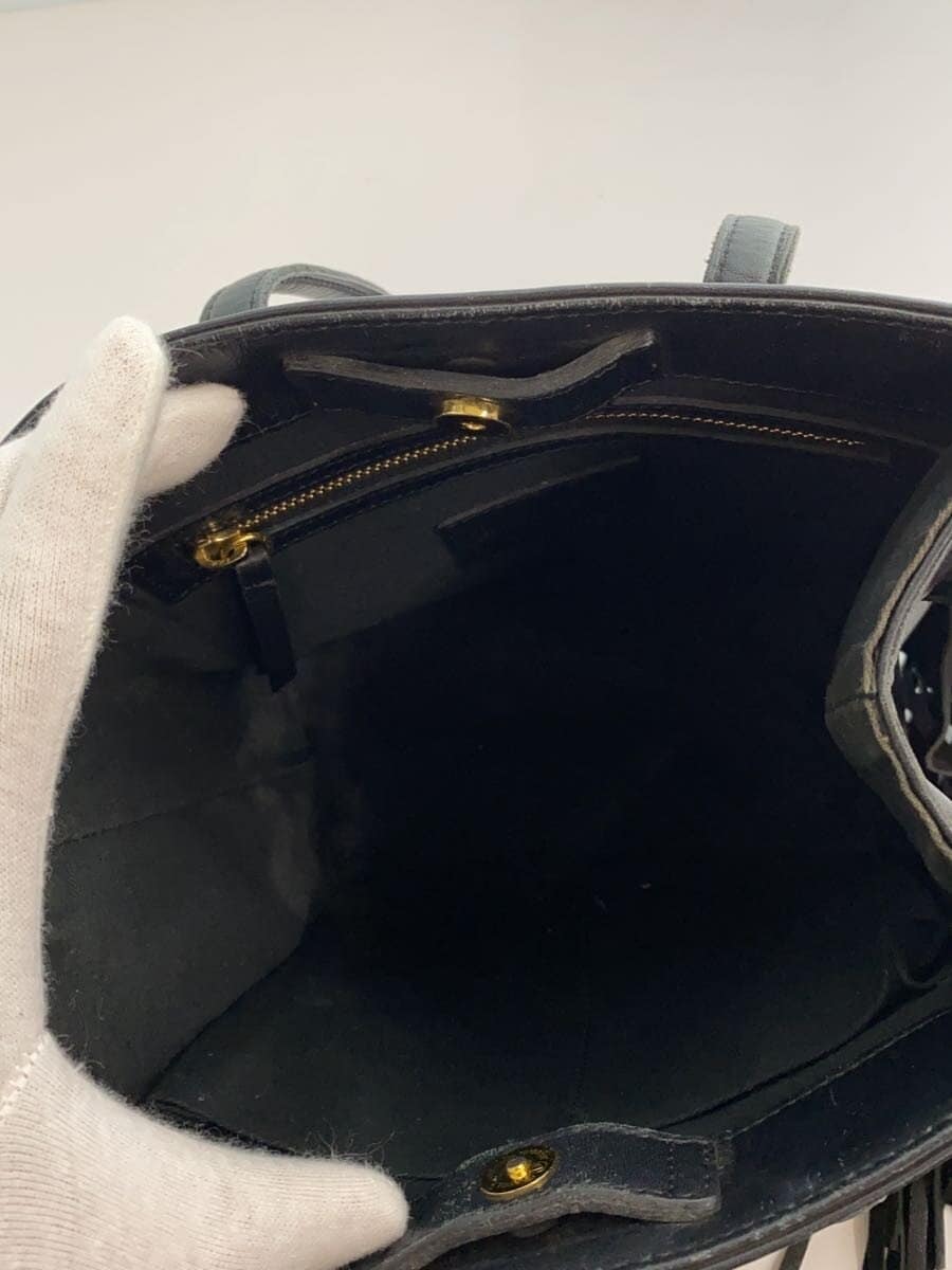 MARY AL TERNA handbag leather black plain 6