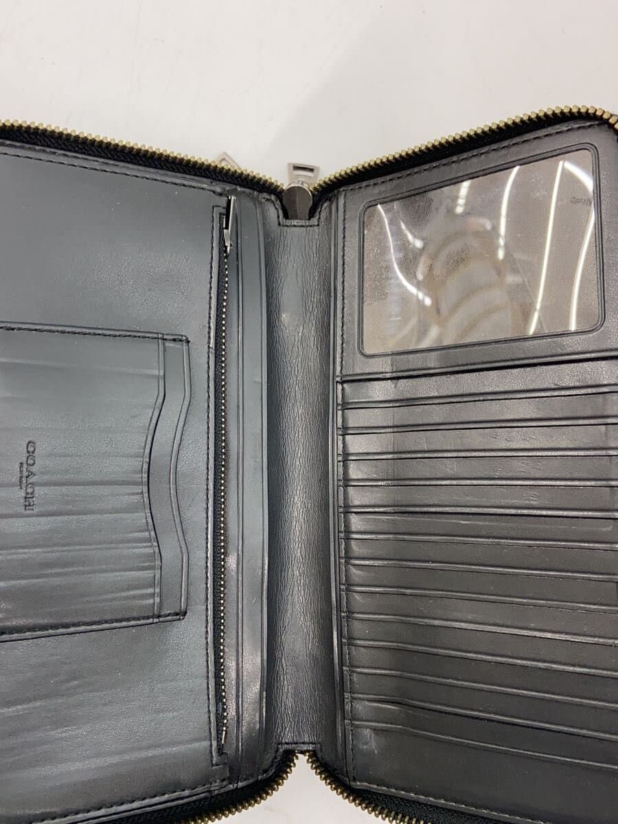 COACH Double Zip Travel Organizer Second Bag Leather BLK 7