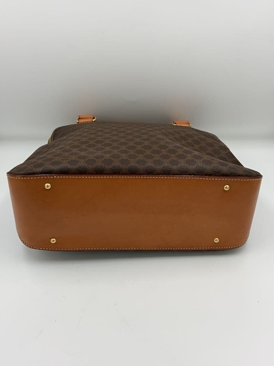 CELINE 2way Macadam pattern Some dirt on the corners Handbag Leather BRW 4