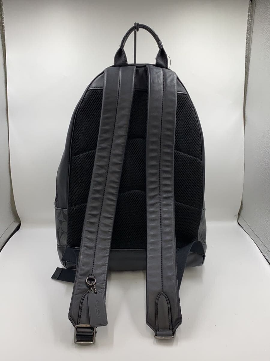COACH Backpack Leather Black All-over pattern F78756 3