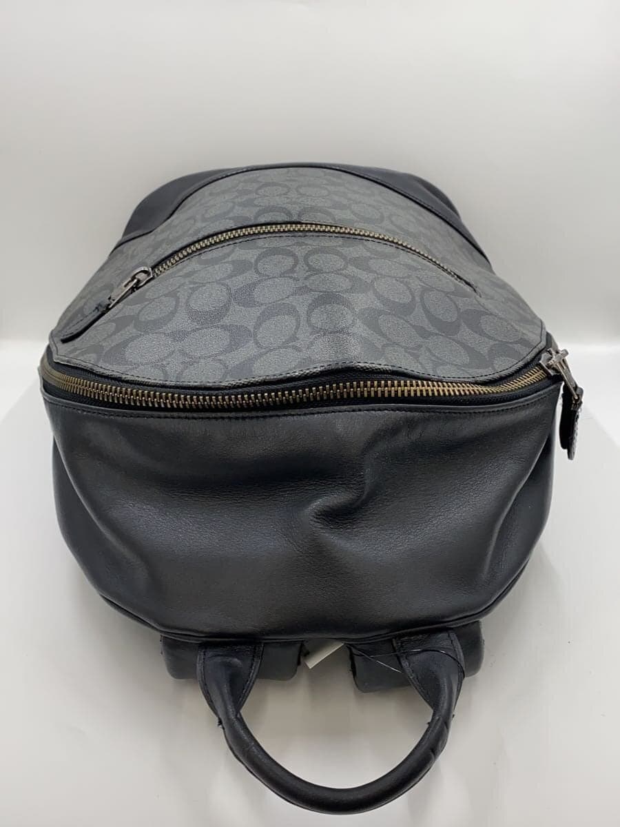 COACH Backpack Leather Black All-over pattern F78756 4