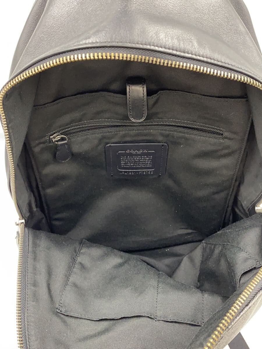 COACH Backpack Leather Black All-over pattern F78756 6