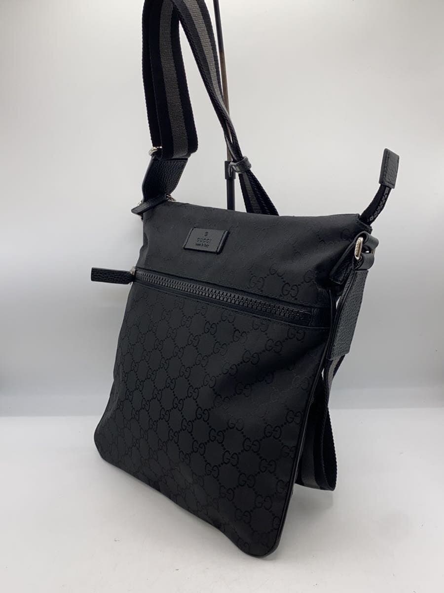 GUCCI Shoulder Bag_GG Nylon Nylon Black 2