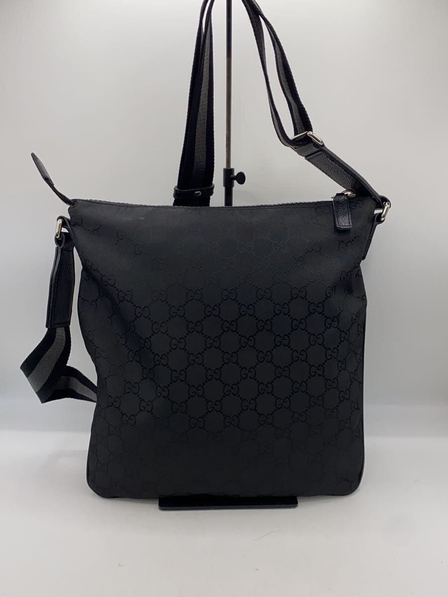 GUCCI Shoulder Bag_GG Nylon Nylon Black 3