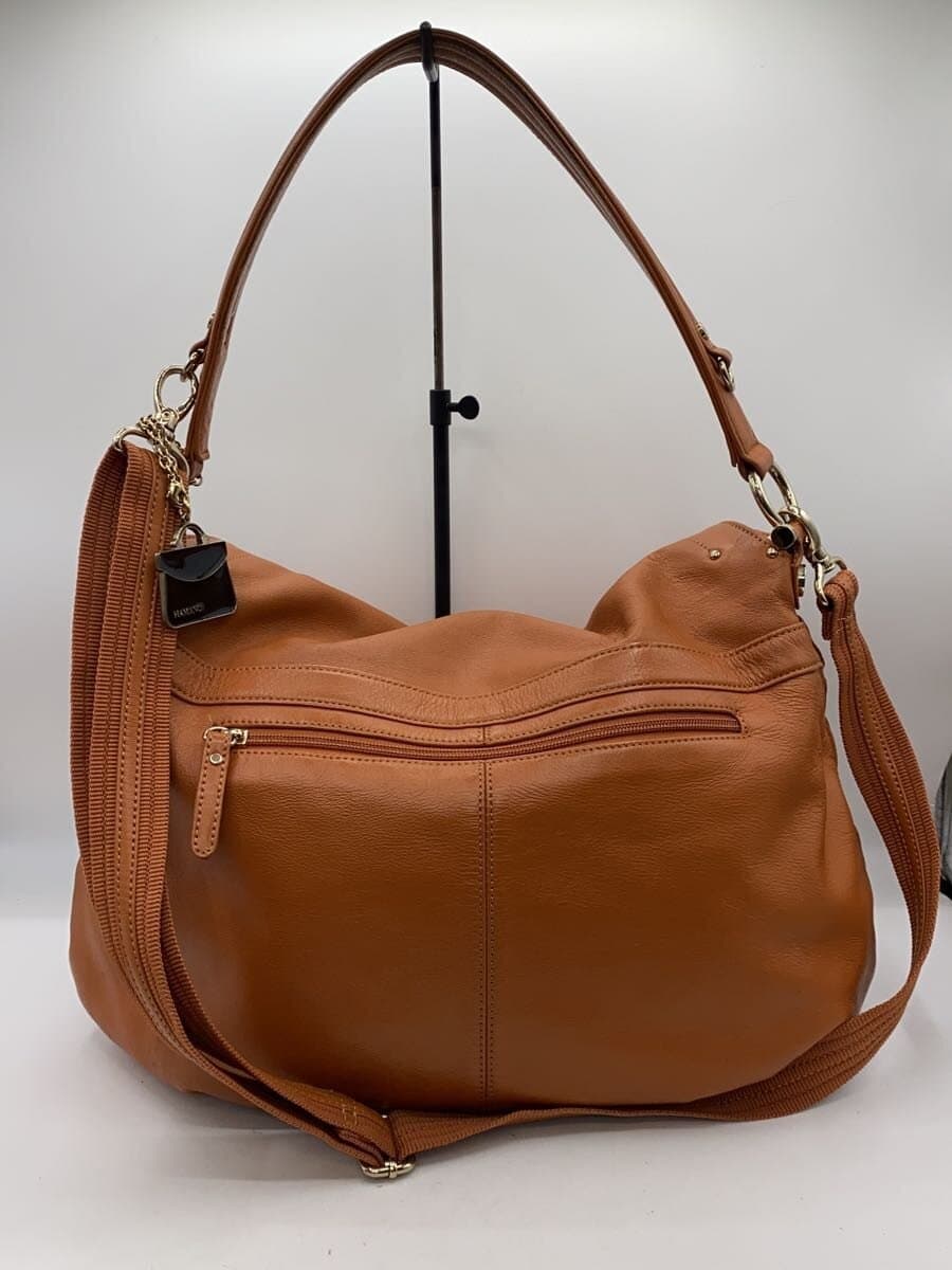 HAMANO Bag Leather Orange 3