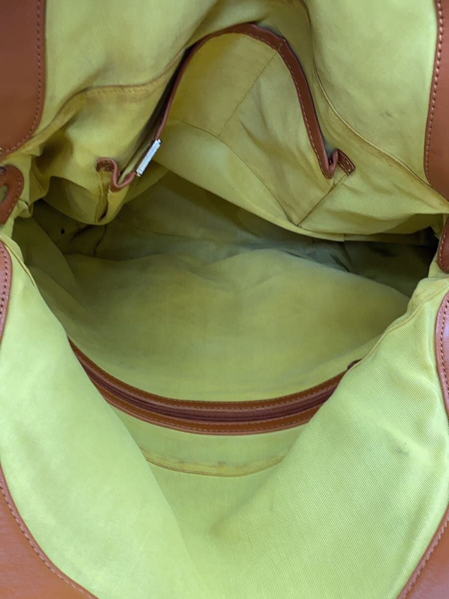 HAMANO Bag Leather Orange 6