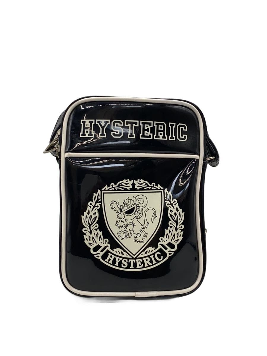 HYSTERIC GLAMOUR Shoulder Bag Patent Leather Black