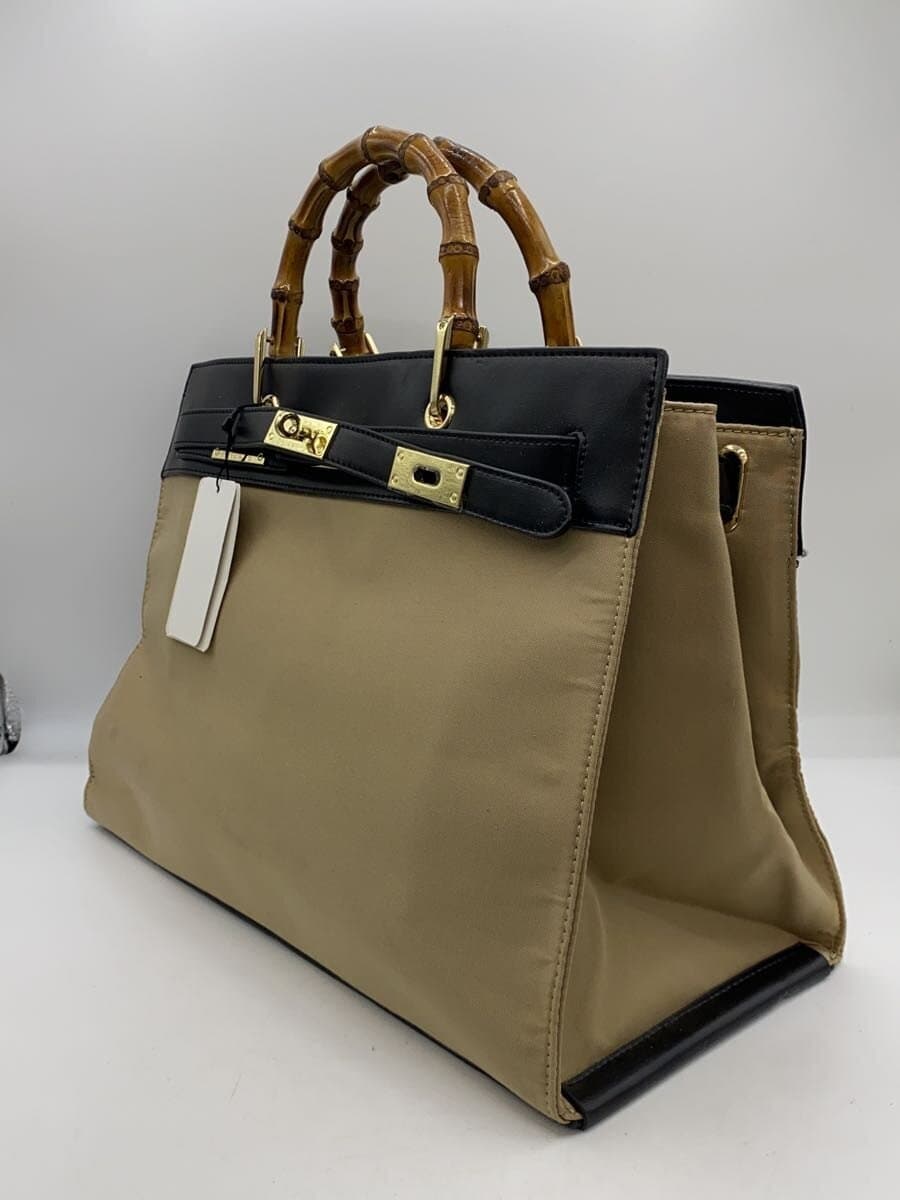 Le Vernis NANO UNIVERSE Exclusive Trench Urban Bag Handbag Cotton Beige 2