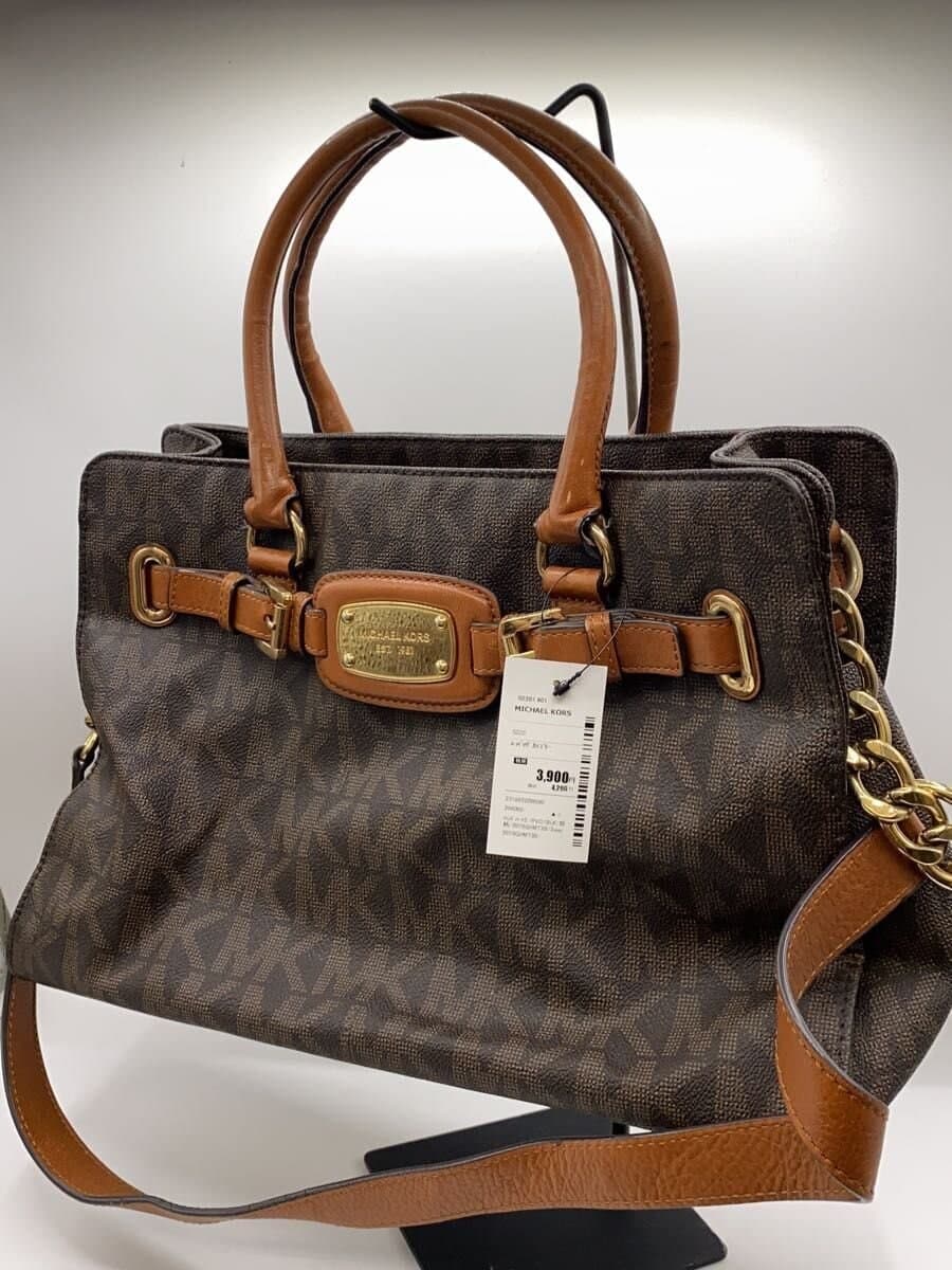 MICHAEL KORS Handbag PVC Black All Over Pattern 35F0GHMT3B 2
