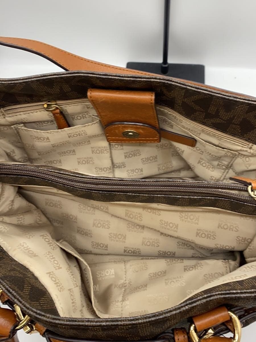 MICHAEL KORS Handbag PVC Black All Over Pattern 35F0GHMT3B 6