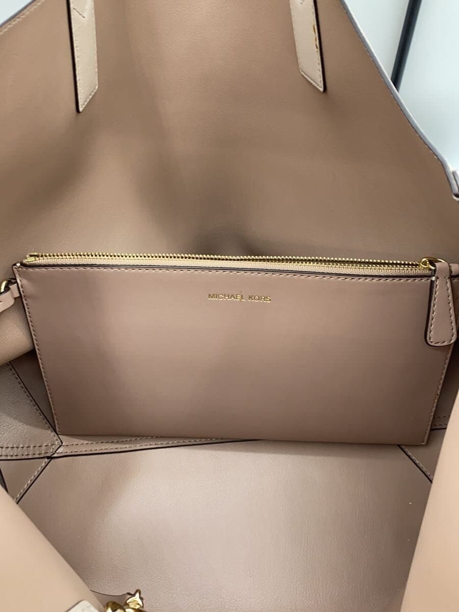 MICHAEL KORS Handbag Faux Leather Pink Solid 7