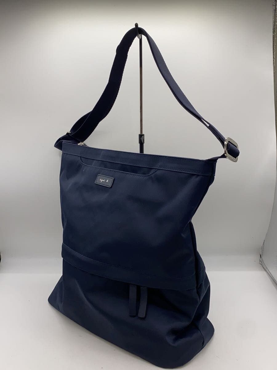 agnes b VOYAGE Shoulder Bag Nylon NVY 2