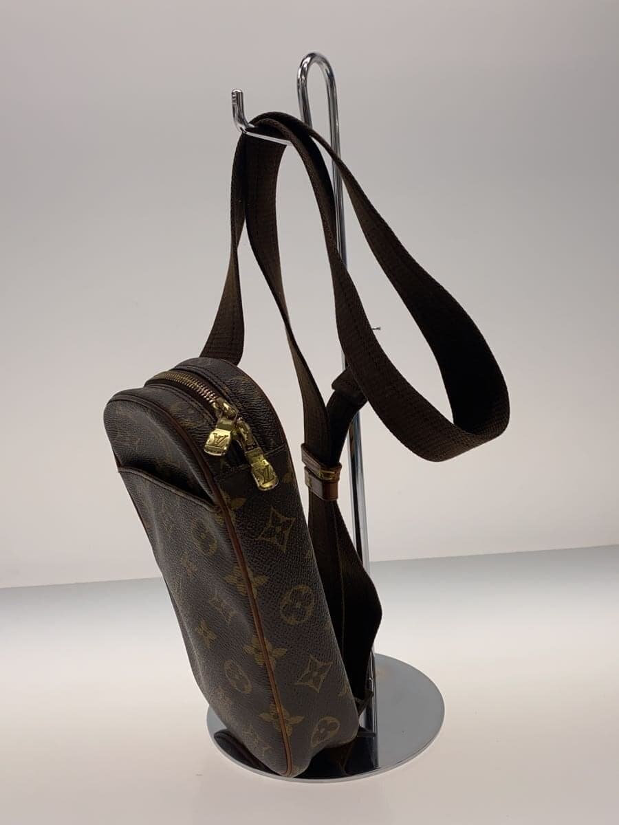 LOUIS VUITTON Pochette Ganjou _Monogram Canvas PVC BRW 2