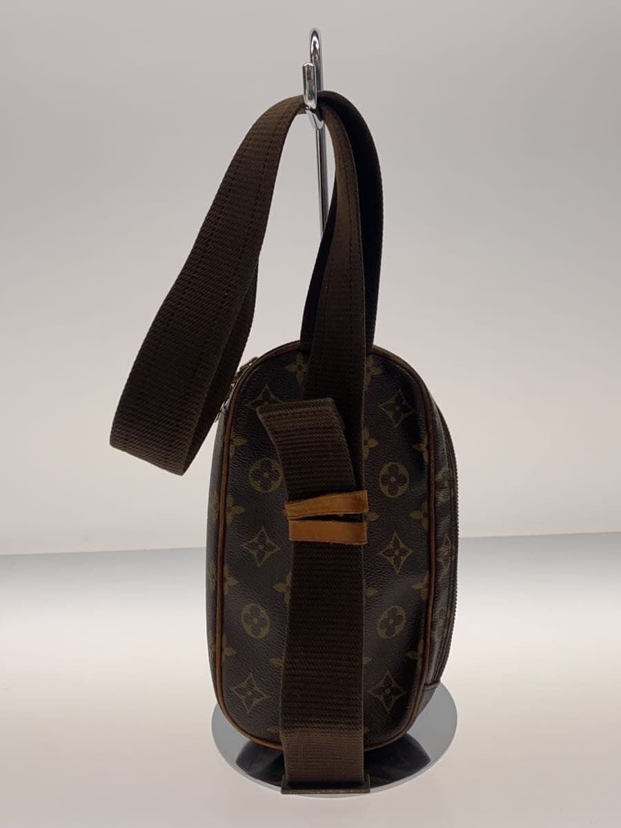 LOUIS VUITTON Pochette Ganjou _Monogram Canvas PVC BRW 3