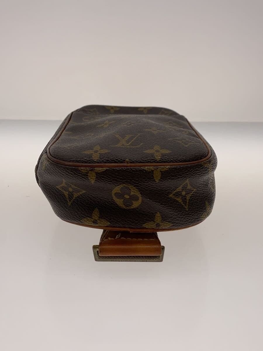 LOUIS VUITTON Pochette Ganjou _Monogram Canvas PVC BRW 4