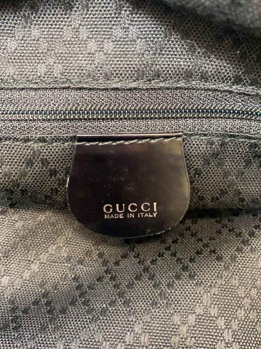 GUCCI Tote Bag Canvas BLK Solid 00237540412 5
