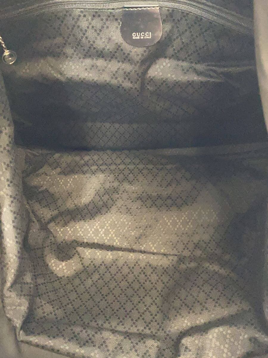 GUCCI Tote Bag Canvas BLK Solid 00237540412 6